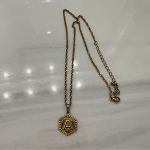 Stella & Haas / Gold Initial A Necklace / Chain